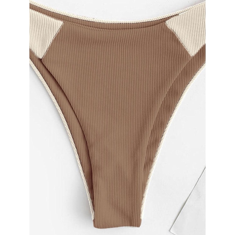 ZAFUL | Ribbed Two Tone Bikini Set - Picture 3 of 8